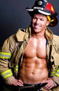 great smile on fireman